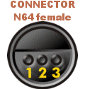 Conector N64 hembra